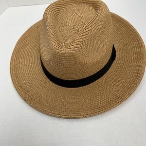Solar Escape Straw Sun Hat with Black Sweatband